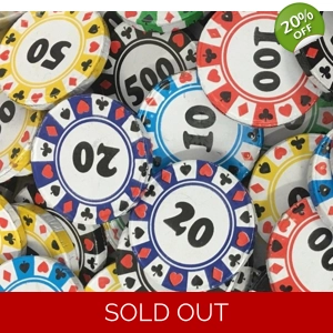 Milk Chocolate Casino Chips | Kingsway Foil Wrapped chocolates